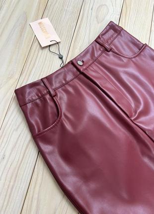 Качественная актуальная кожаная юбка missguided2 фото