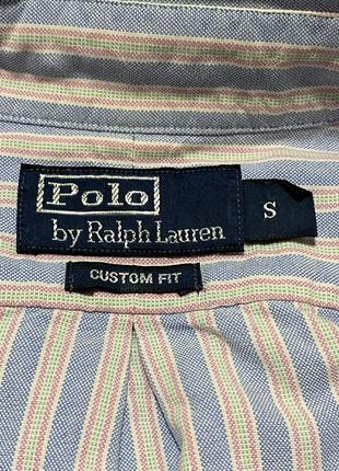 Рубашка мужская коттоновая в полоску от polo ralph lauren3 фото