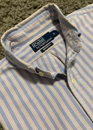 Рубашка мужская коттоновая в полоску от polo ralph lauren6 фото