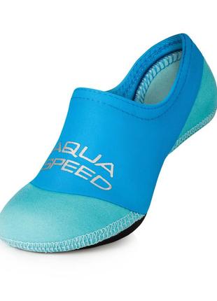 Носки для бассейна aqua speed ​​neo socks 6839 бирюзовый, голубой дит 28-29 ku-221 фото