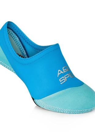 Носки для бассейна aqua speed ​​neo socks 6839 бирюзовый, голубой дит 28-29 ku-223 фото