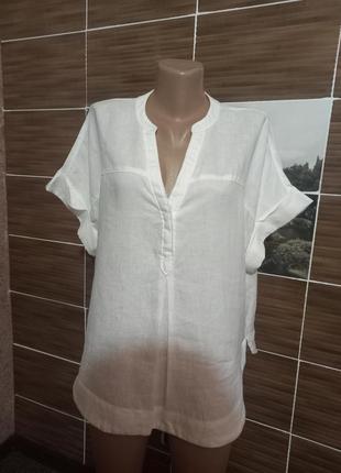 Оверсайз льняная блузка pure linen