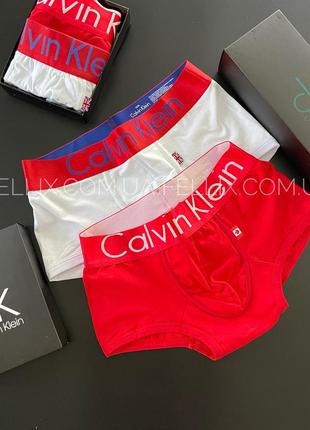 Набір боксерок чоловічих ск calvin klein world, набір 5шт в подарунковій коробці. fellix10 фото