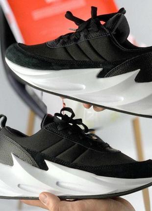 Кроссовки мужские adidas sharks, черно-белые, адидас шаркс, шарки, кросівки