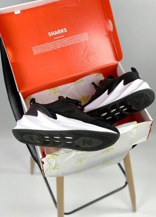 Кроссовки мужские adidas sharks, черно-белые, адидас шаркс, шарки, кросівки3 фото