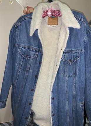 Джинсова куртка levi's sherpa jacket3 фото