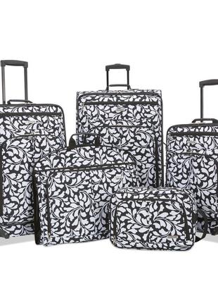 Роскошный набор чемоданов 5в1 american tourister + сумка + чехол для одежды