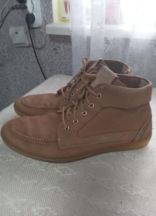 Кожаные мужские ботинки демисезон 41 р. стелька 26