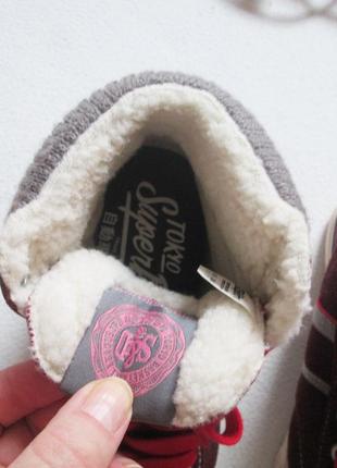 Замшевые теплые кроссовки кеды сникеры эврозима superdry оригинал 💜❄️💜