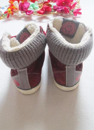 Замшевые теплые кроссовки кеды сникеры эврозима superdry оригинал 💜❄️💜