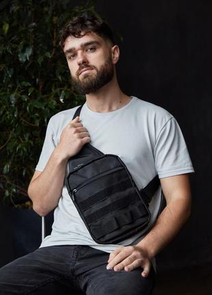 Тактичний слінг із кобурою для зброї на подарунок чоловікові тактичний месенджер сумка через плече1 фото