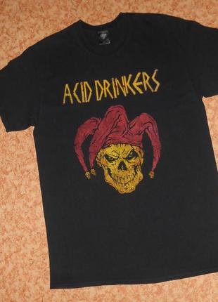 Футболка acid drinkers/thrash metal/череп/рок мерч