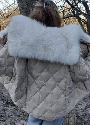 Натуральный пуховик парка, курточка с натуральным мехом2 фото