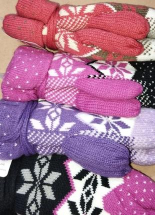 Женские тепловые варежки "варежки"