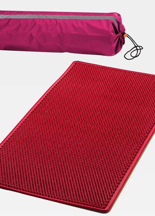 Ляпко килимок великий плюс 6,2 ag (червоний) з чохлом для килимка (рожевий)