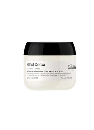 Маска для предотвращения металлических накоплений в волосах l'oreal professionnel metal detox1 фото