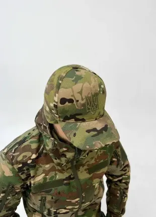Тактичний костюм на флісі 4в1 softshell мультикам, військовий зимовий комплект 4в1 куртка+штани+фліс10 фото