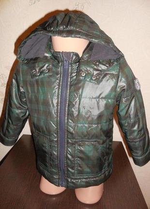Куртка *sprit* холодное деми, внутри синтепон и флис подклад, 1.5 года (86 см)1 фото