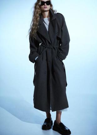 Тренч пальто плащ h&m hm 1207810003 оригінал ✅ xs s m l xl xxl