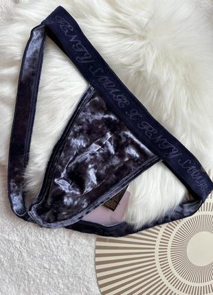 Мужские велюровые стринги с открытой попой