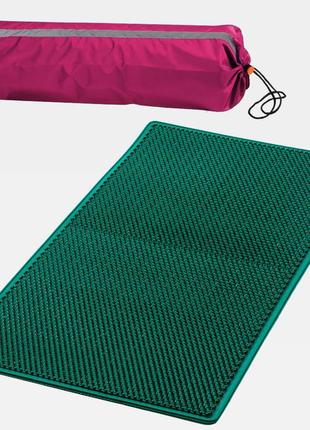 Ляпко килимок великий плюс 6,2 ag (зелений) з чохлом для килимка (рожевий)