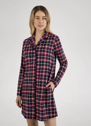 Рубашка женская ellen christmas mood, новогодняя клетка