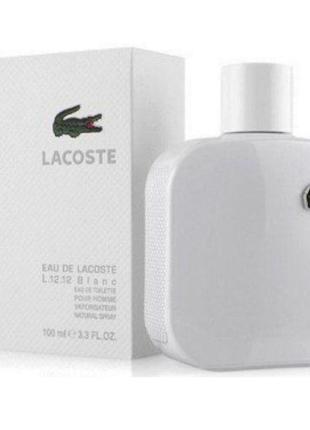 Мужская туалетная вода lacoste l. 12.12 blanc white 100 ml