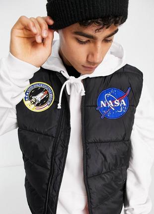 Стеганный жилет alpha industries puffer vest nasa