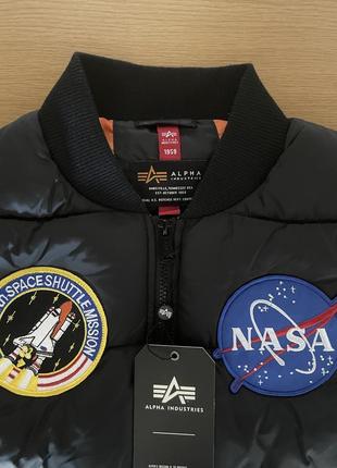 Стеганный жилет alpha industries puffer vest nasa7 фото