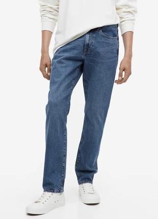 Джинсы мужские h&m. модель straight regular fit прямые. новые. оригинал. размер eur 33/32