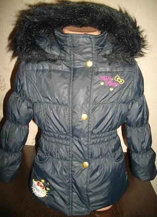 Куртка *hello kitty* деми- еврозима, 2-3 года (98 cм)