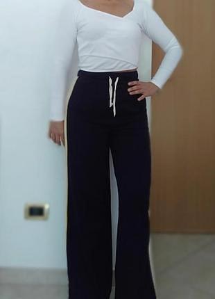 Класні спортивні штани палаццо від zara з офіційного сайту італії 🇮🇹4 фото