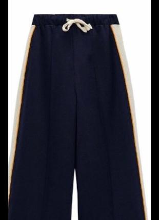 Классные спортивные штаны палаццо от zara с официального сайта итальялии 🇮🇹7 фото