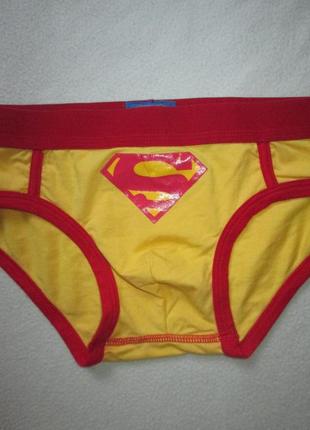 Класні бавовняні підліткові яскраві трусики бріфи супермен superman2 фото