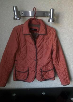 Куртка терракотового цвета от zara woman, р-р м.6 фото