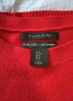 Кашеміровий светр червоного кольору tahari4 фото