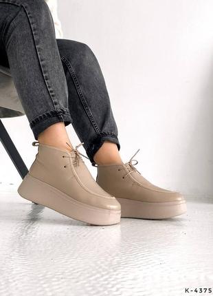 Слипоны на шнурках, удобные ботинки на платформе10 фото