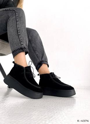 Слипоны на шнурках, удобные ботинки на платформе9 фото