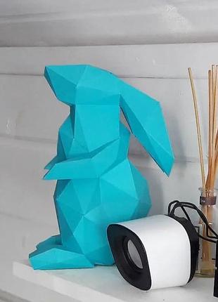 Набір для створення 3d фігур паперкрафт papercraft орігамі заєць