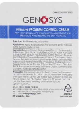 Intensive problem control cream