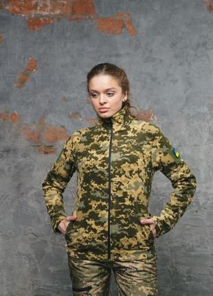 Флисовая женская военная кофта2 фото