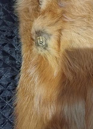 Жилетка меховая, жилет из натуральной лисы6 фото