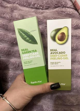 Дві пілінг-скатки для обличчя