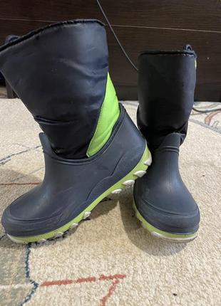 Дитячі та підліткові гумові зимові чоботи непромокаючі litma oscar1 фото