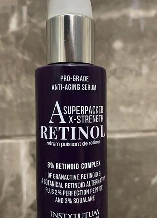 Концентрированный серум с ретинолом instytutum a-superpacked x-strength retinol serum 30ml1 фото