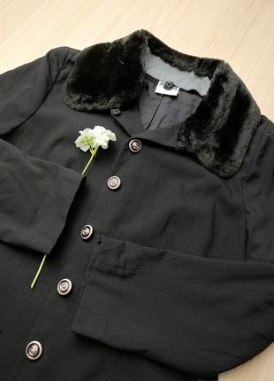 Жакет винтажный черный пиджак ретро удлиненный готический длинный9 фото
