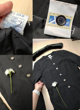 Жакет винтажный черный пиджак ретро удлиненный готический длинный10 фото