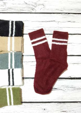 Носки ночные пушистые теплые женские шерстяные шерстяные носки зимние шерсти норки2 фото