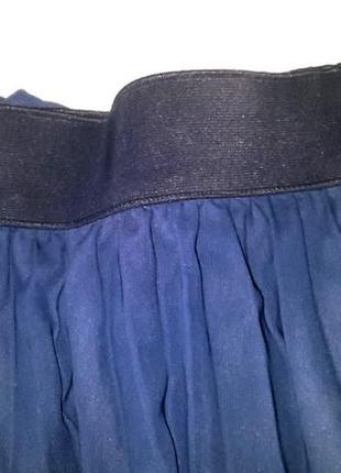 Плессированная юбка на широкой резиночке с подкладой солнце клеш6 фото