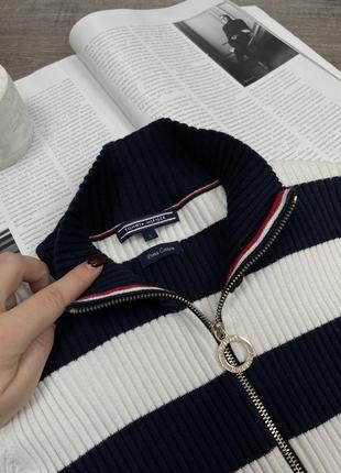 Оригинальный стильный гольф на молнии кардиган tommy hilfiger6 фото